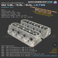 Ls 799 Cathedral Ports Gm Chevy Truck Suv Sedan 4.8l 5.3l 6.0l Cylinder Heads Ls 799 Cathedral Ports Gm Chevy Truck Suv Sedan 4.8l 5.3l 6.0l Cylinder Heads