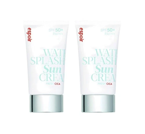 2 x espoir Water Splash Sun Cream Fresh Cica 60ml SPF50+ PA++++ from Korea