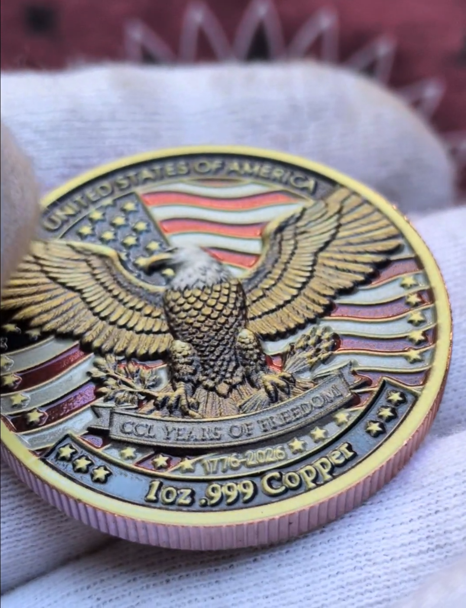 250th Anniversary US Army Challenge Commemorative Coin 3D Medal