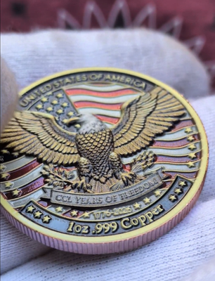 250th Anniversary US Army Challenge Commemorative Coin 3D Medal