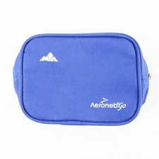 Blue Medical Carry Case Makeup Organizer Travel Pouch Small