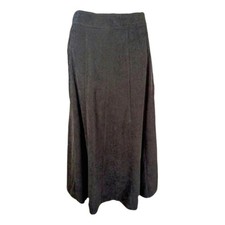 Vintage 90s Y2K Christopher Banks Sueded Stretch Maxi Panel Skirt Sz 6