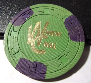 WINNERS CIRCLE CASINO 1979 $25 hotel casino gaming poker chip Henderson NV