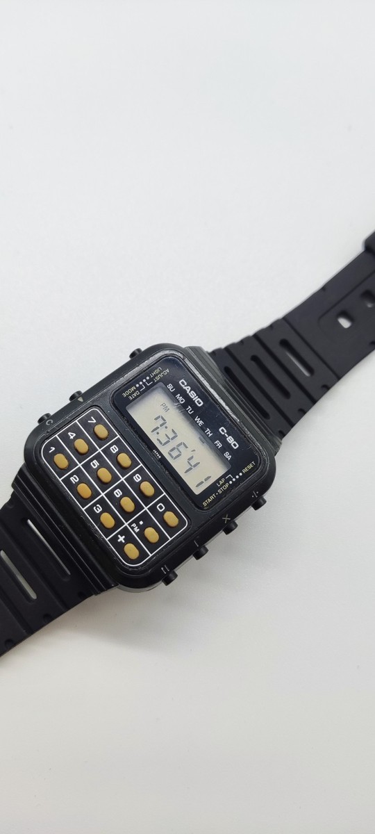 Casio C-80 Vintage Calculator Watch made in Japan – New Battery
