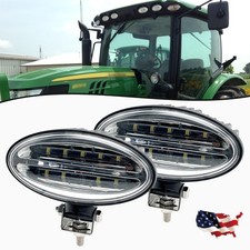 Oval 45w Led Work Light Headlight For John Deere 6105r 6110r 6115r 6120r 6125r