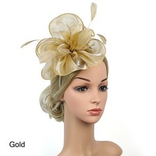 Wedding Cocktail Tea Party Feather Flower Headband Headwear Fascinator Hats