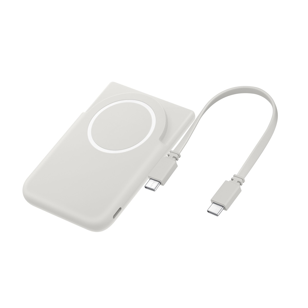 Batterie externe 5000mAh avec recharge sans fil magnétique ultra rapide 15W