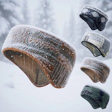Fleece Ear Warmers Winter Headband Thermal Ear Muffs Covers for Cold Weather