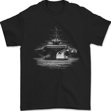 Flugzeugträger Royal Navy Schiff Matrosen Herren T-Shirt 100% Baumwolle