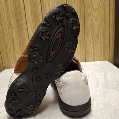 ?OAKLEY VINTAGE Golf Shoes Rare Spikes Metal Logo Grail  display picture 1
