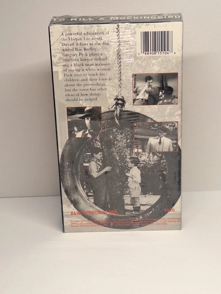 TO KILL A MOCKINGBIRD (1962) VHS Gregory Peck, Robert Duvall - Drama SEALED - Image 2 of 4