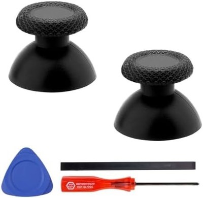 2 Pack Black Thumbsticks Replacement Kit for PS Portal & for PS5 VR2, Analog Sti