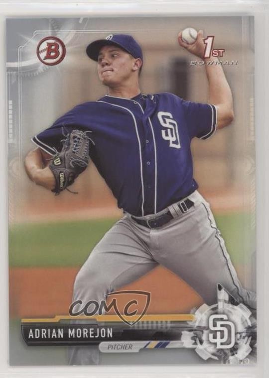 2017 Bowman Prospects Silver 97/499 Adrian Morejon #BP130 uy5
