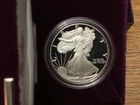 1986 S American Silver Eagle Proof with Box & COA, First Year of Issue