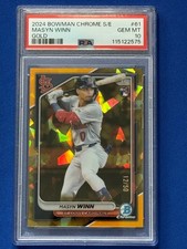 2024 Bowman Chrome Sapphire Edition - Masyn Winn #61 Gold 12/50 (RC) PSA 10