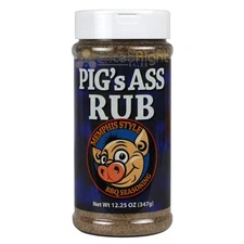 Pigs Ass Memphis Style Barbecue Seasoning Rub 12.25 Oz Bottle Award Winning