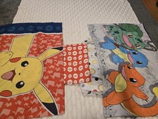 Pokemon 4 Piece Bedding Set Fitted  Flat Sheet 2 Pillowcases Collectable