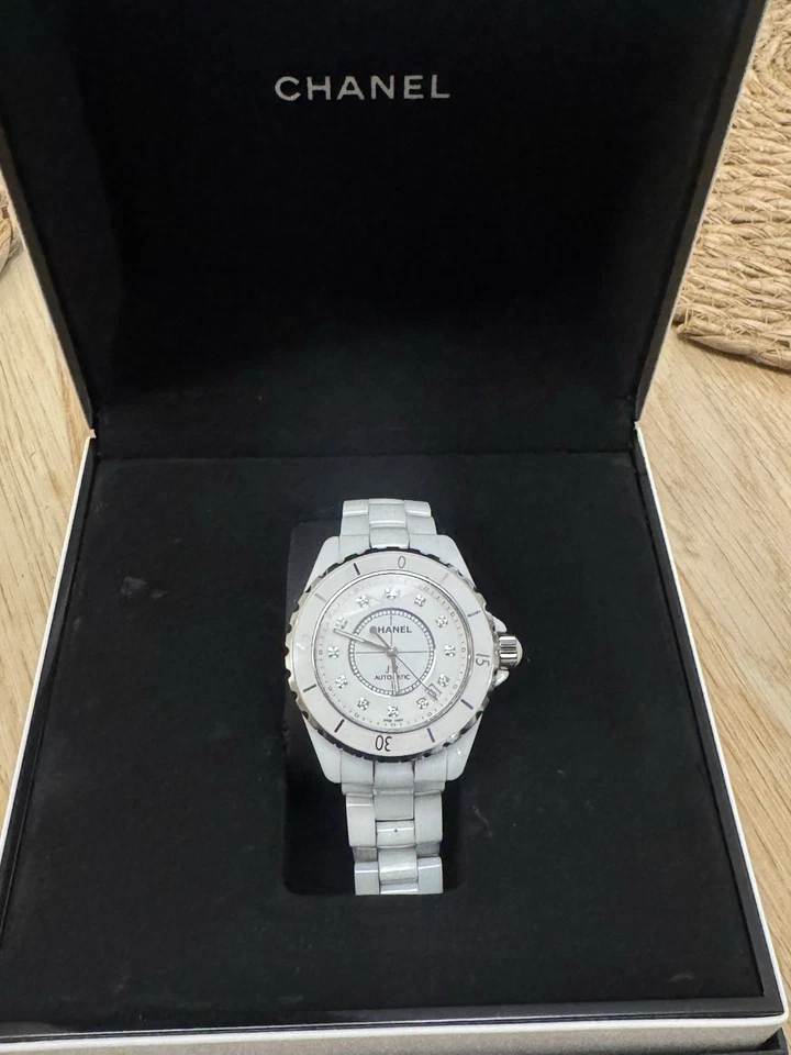 Reloj Chanel J12 H1629 38mm Automático Diamante Cerámica Genuino Foto 2 de 4