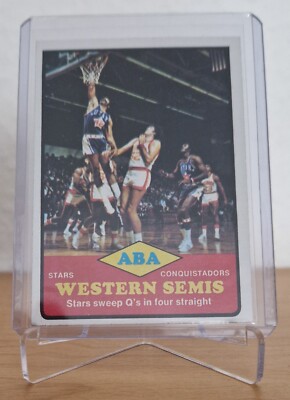 Top Rar Topps 1970 ABA Basketball Western Semis Utah Stars - Conquistadors