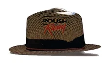 Pin - Jack Roush Straw Hat * MUST HAVE For Jack Roush & NASCAR Fans * FREE SHIP!