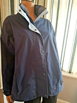 (C*) Loveson Gr. M Reitsport Winddichte Jacke Navy/Hellblau gebrauchter Zustand 