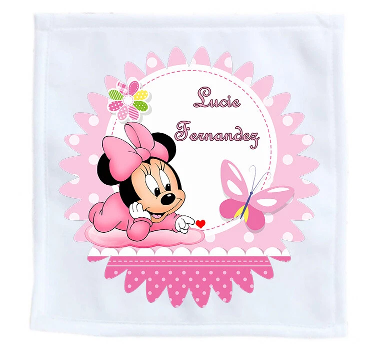 serviette enfant pour école - invité fille personnalise nom prénom réf 12 - Photo 1/1