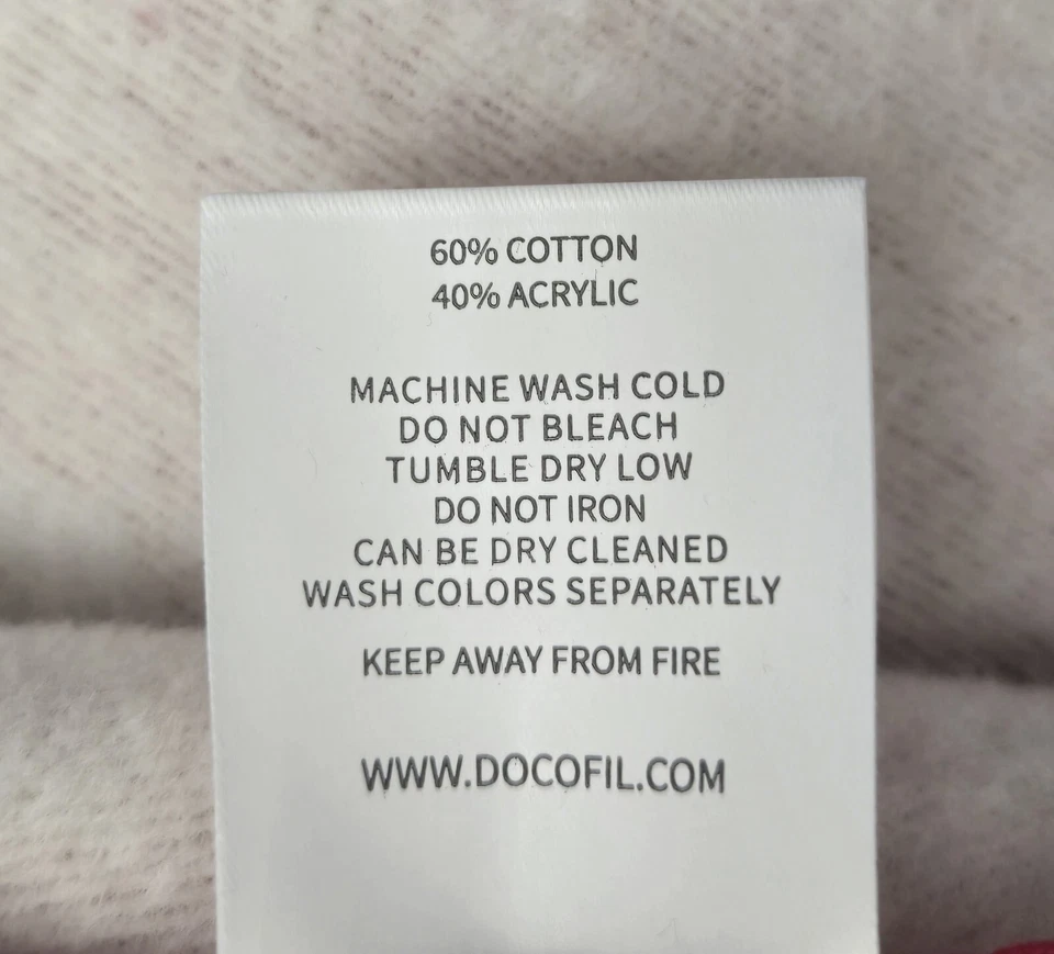 Manta Docofil Reversible Halloween Rosa y Blanco 51" x 67" Calaveras Foto 4 de 4