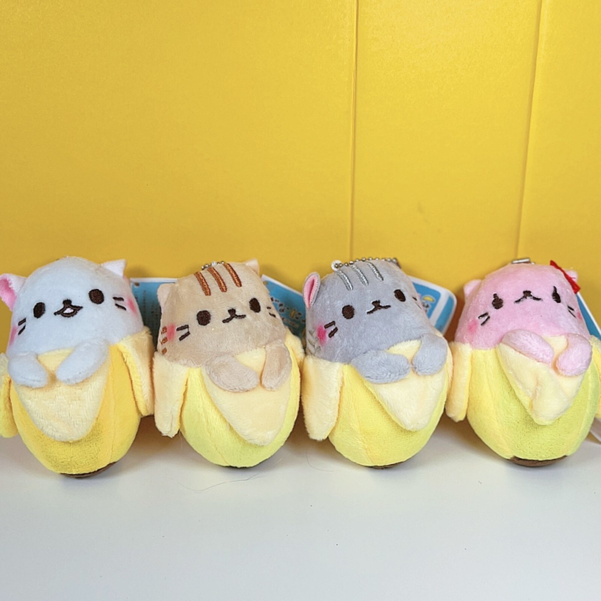 BANANYA Licensed BANANYA TORA TABBY Cat Kitten Plush Keychain