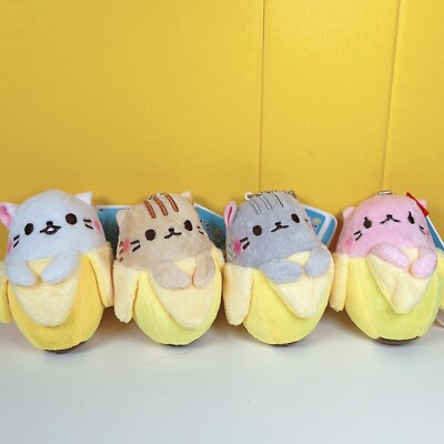 BANANYA Licensed BANANYA TORA TABBY Cat Kitten Plush Keychain