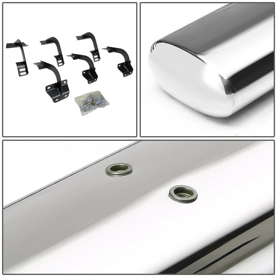 Para Ford F150-F350 2015-2020 SuperCrew cabina 5" estribo lateral barra Nerf estribo Foto 3 de 4