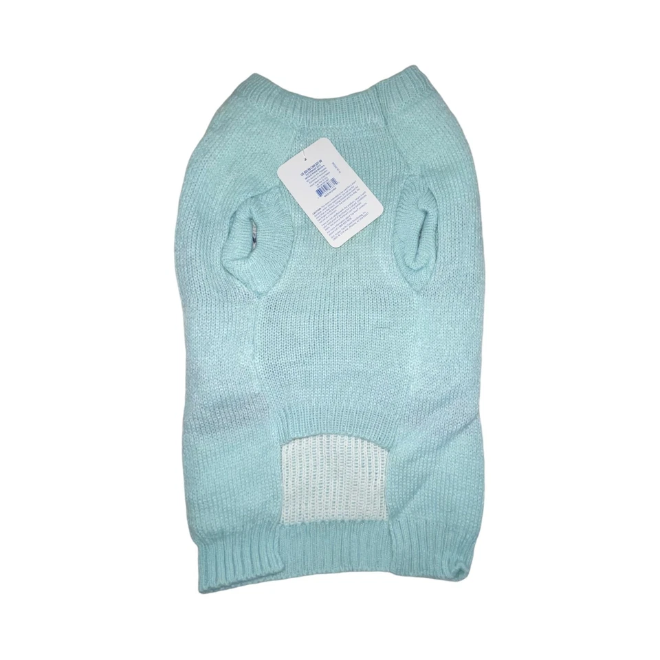 NWT Top Paw Light Blue Penguin Holiday Winter Christmas Pullover Dog Sweater M - Image 4 of 4