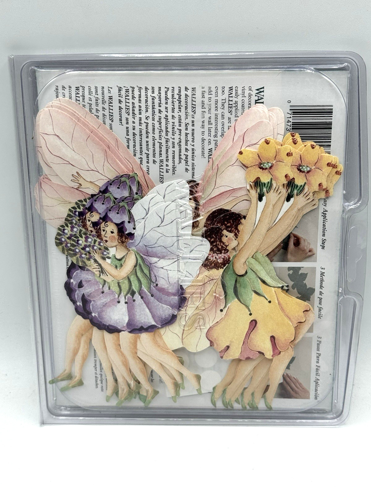 Wallies Wallpaper Cutouts 25 Fairies New in Package Pre-pasted Wallpaper NOS