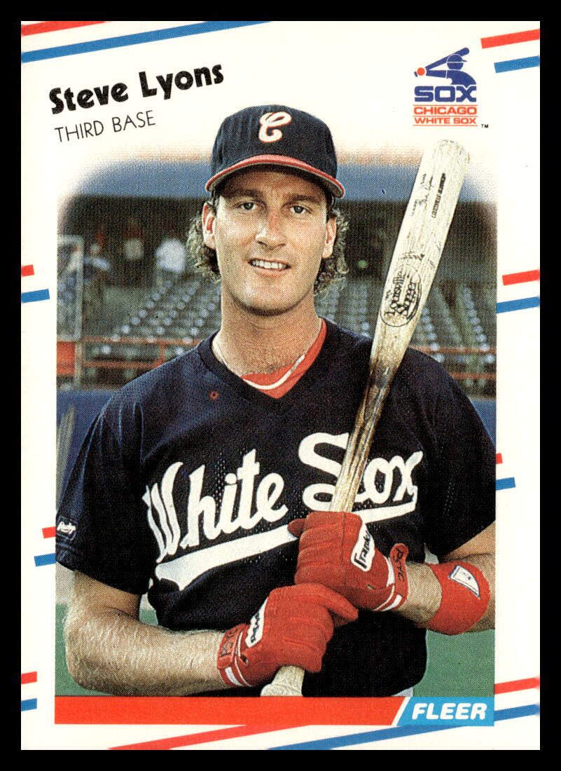 1988 Fleer #405 Steve Lyons Chicago White Sox Baseball Card