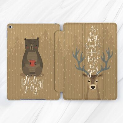 Christmas Deer Bear Winter Case For iPad 10.2 12.9 10.9 Pro 13 Air 11 5 13 Mini7