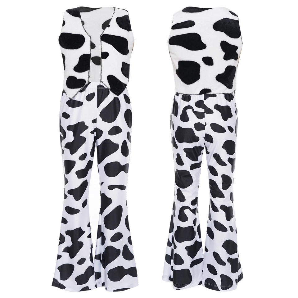 Niños Niñas Cosplay Conjunto Sin Mangas Vaquero Disfraz Frente Abierto Vaquera Disfraz Foto 4 de 4