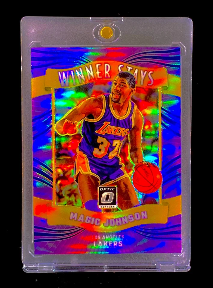 MAGIC JOHNSON REFRACTOR PÚRPURA HOLO PRIZM SP Inserto Óptico - LAKERS Foto 2 de 4