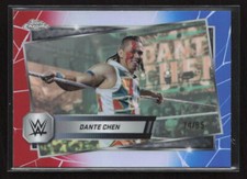 2025 Topps WWE Chrome #131 Dante Chen Red White Blue Ref /85