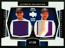 2003 Upper Deck Ultimate Collection Curt Schilling Randy Johnson Dual Patch /99
