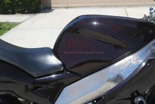 Fire Red Holographic shift color metal flakes PPG Dupont .004"