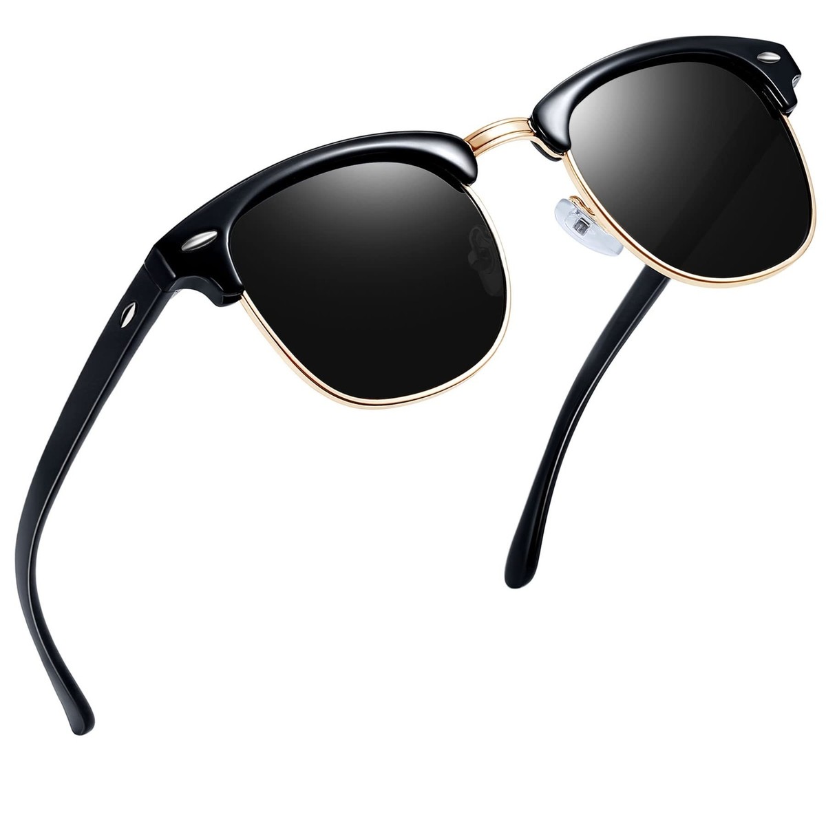 Unisex Polarized Sunglasses Semi Rimless Retro Shades UV400 Protection Amazon.com: Joopin Semi Rimless & Small Round Sunglasses  main image 3