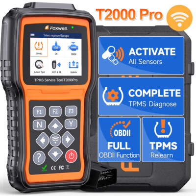 FOXWELL T2000 PRO TPMS Diagnostic Tool Sensor Relearn Activation TPMS Programmer