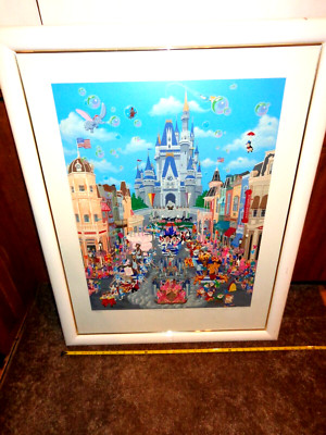 31x40 WALT DISNEY WORLD LIMITED EDITION PRINT 396/500 MELANIE TAYLOR KENT -L188L