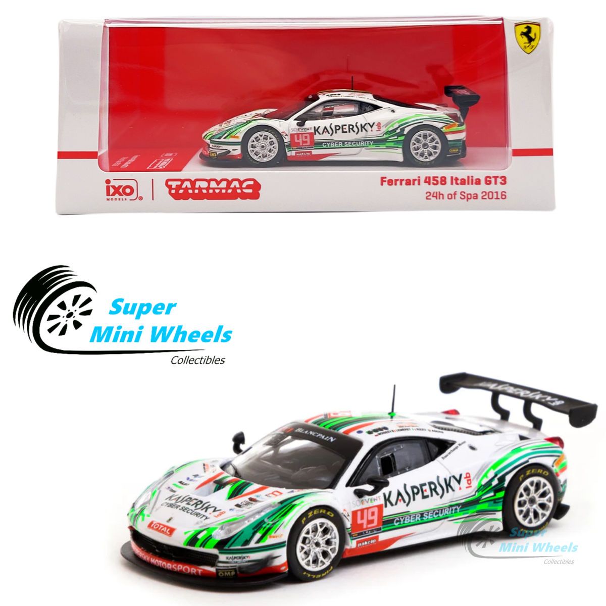 Tarmac Works x ixo 1:64 Ferrari 458 Italia GT3 – 24h of Spa 2016