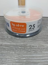 HP CD-RW 4x-12X 80 Min / 700 MB 25 pack Orange/Silver - SEALED