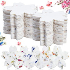 50 Pcs Handmade Seed Paper Plantable Wildflower Seed Paper Recycled Flower Petal