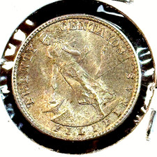 1944-D Filippine 20 Centavos gemma super originale FDC CHRC