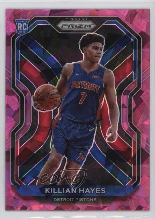 2020-21 Panini Prizm Pink Ice Prizm Killian Hayes #270 Rookie RC 3g6