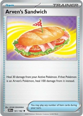 Pokemon Arven's Sandwich - 161/182 - Uncommon NM-Mint Destined