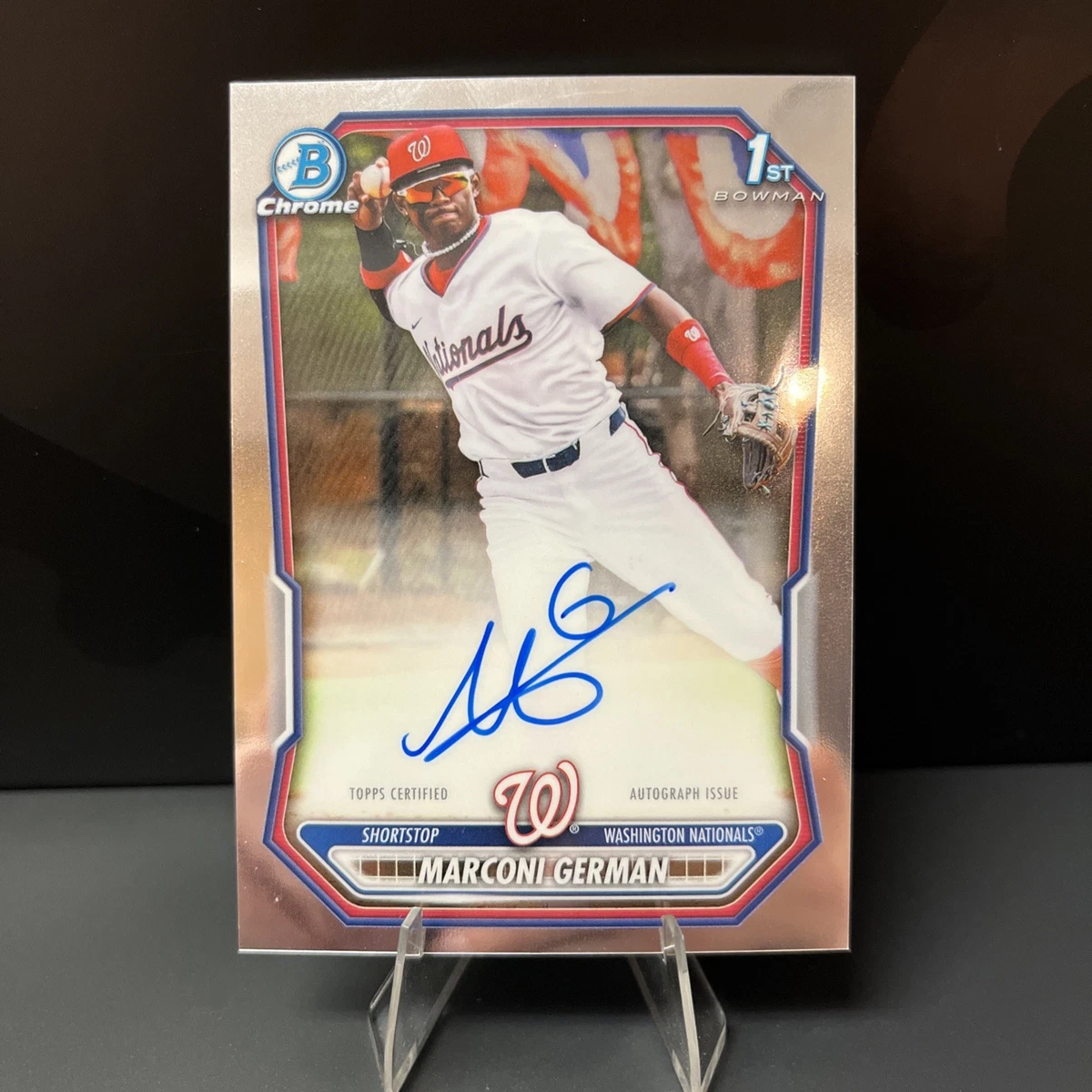 Bowman Washington Nationals Baseball Autographed Sports Trading