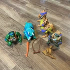 Playmates TMNT Dingy Dino w/ Leo + Cave Man Don Trippy Tyrannosaurus Dinosaurs